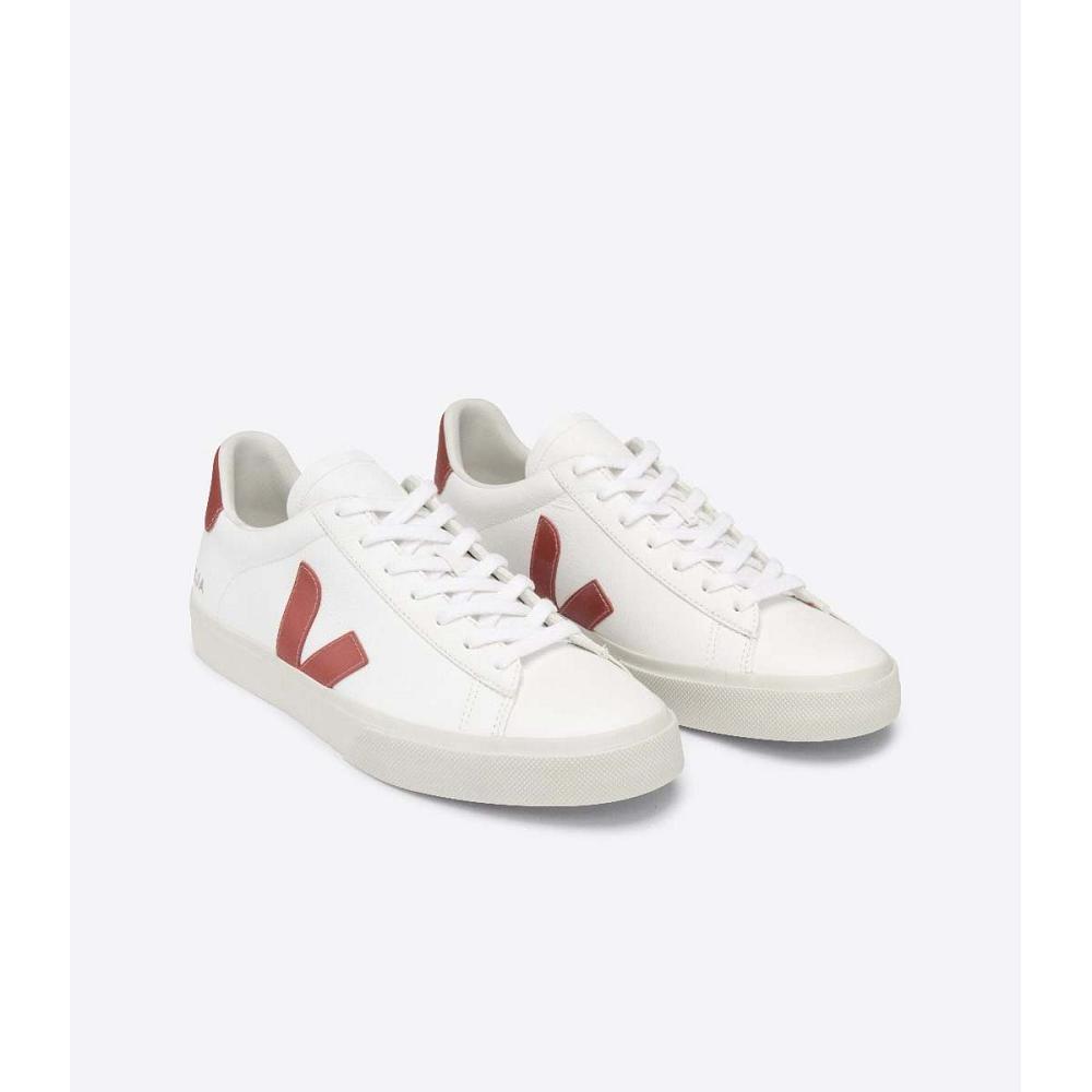 Veja CAMPO CHROMEFREE Muške Low Tops Sneakers White/Red | VEJA102-HR