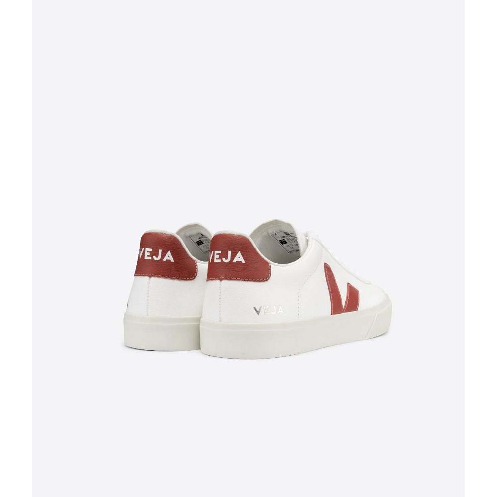 Veja CAMPO CHROMEFREE Muške Low Tops Sneakers White/Red | VEJA102-HR