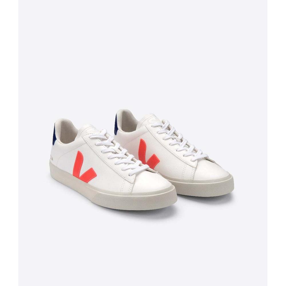 Veja CAMPO CHROMEFREE Muške Low Tops Sneakers White/Orange | VEJA103-HR