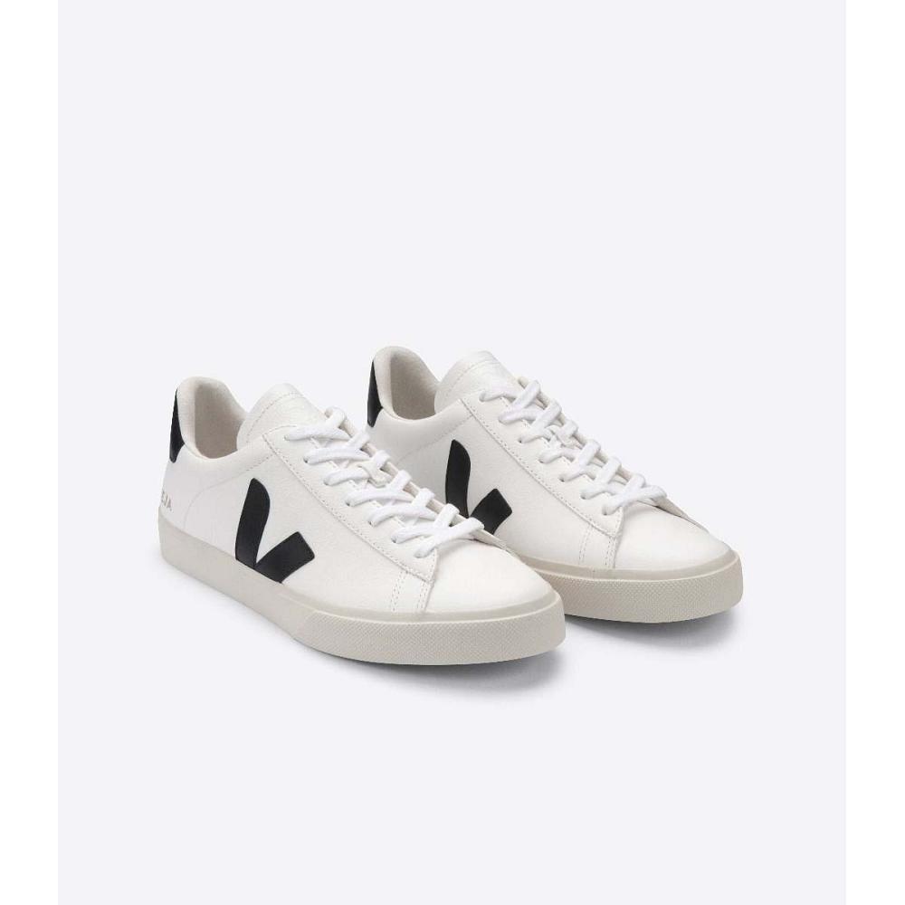 Veja CAMPO CHROMEFREE Ženske Low Tops Sneakers White/Black | VEJA519-HR