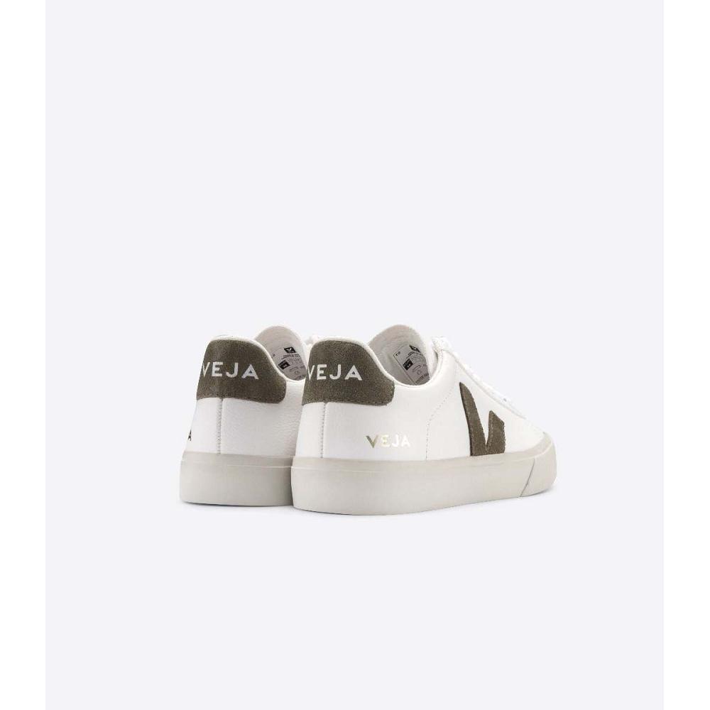 Veja CAMPO CHROMEFREE Ženske Low Tops Sneakers White/Khaki | VEJA520-HR