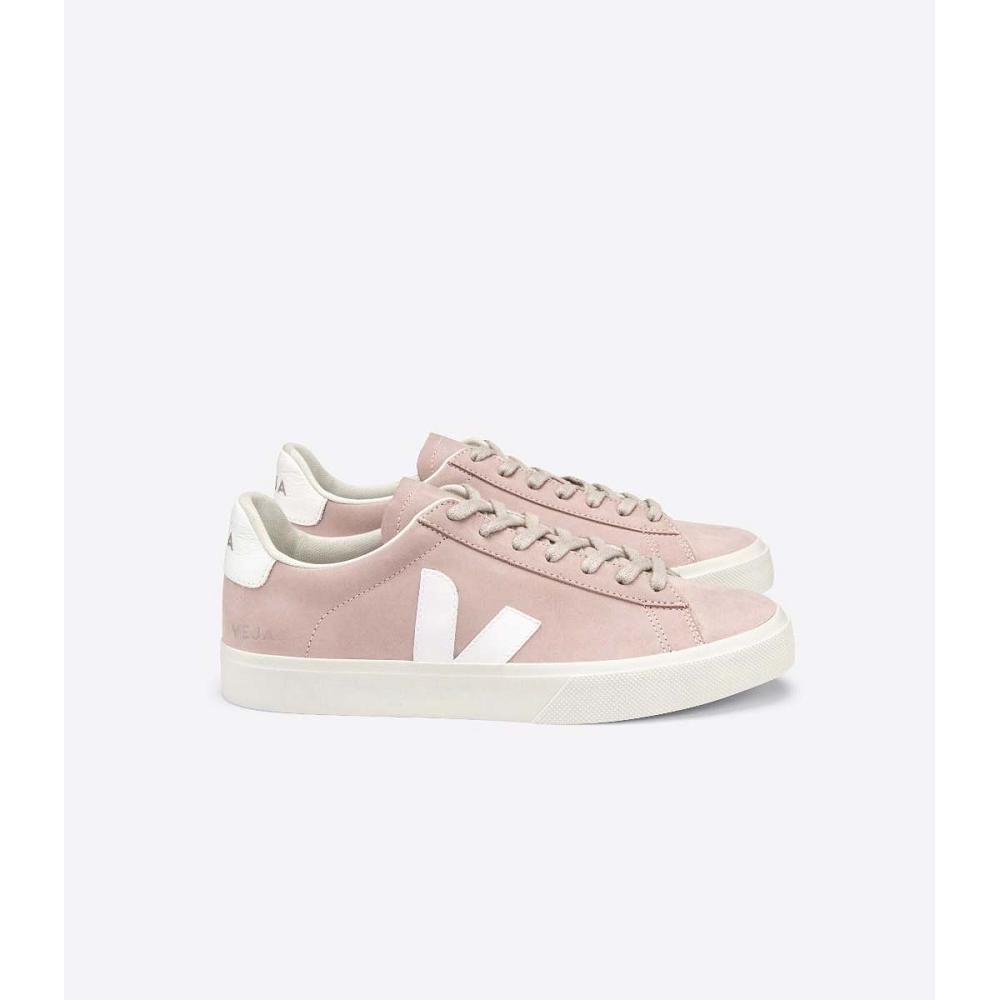 Veja CAMPO NUBUCK Ženske Low Tops Sneakers Roze | VEJA526-HR