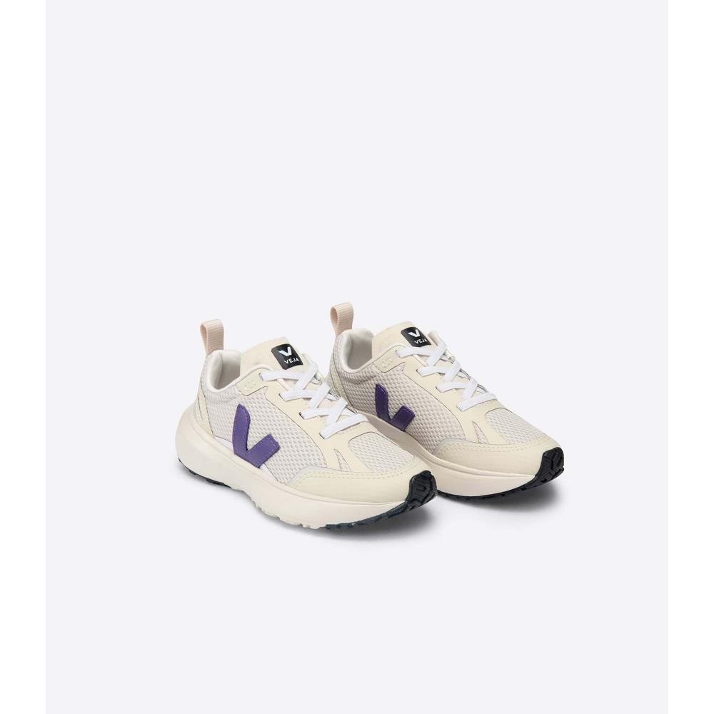 Veja CANARY ELASTIC LACE Dječje Cipele Beige/Purple | VEJA696-HR