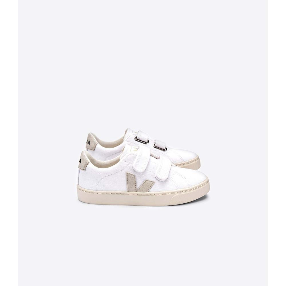 Veja ESPLAR CANVAS Dječje Tenisiće White/Beige | VEJA745-HR