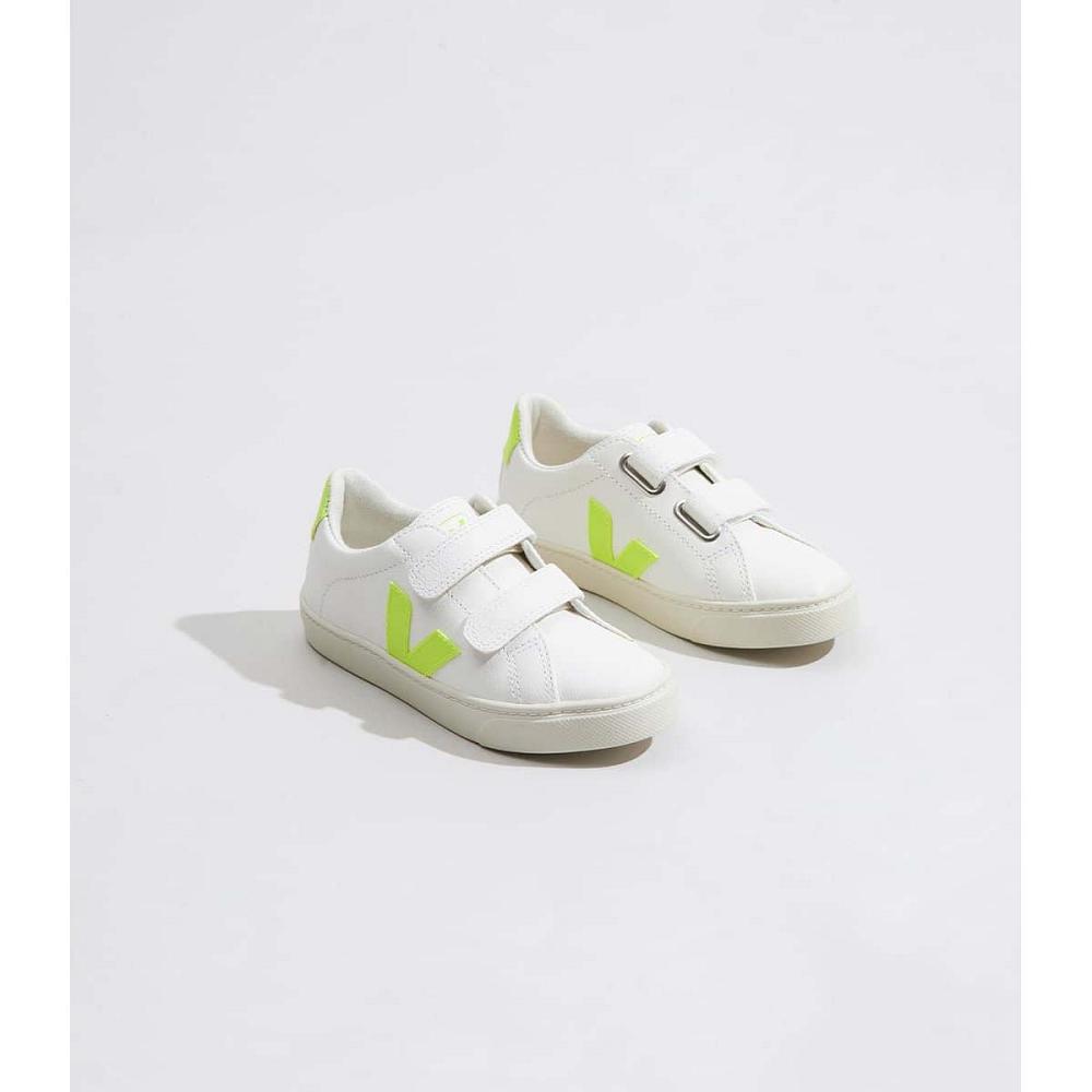 Veja ESPLAR CHROMEFREE Dječje Cipele White/Green | VEJA653-HR