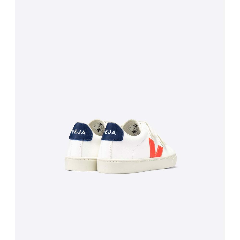 Veja ESPLAR CHROMEFREE Dječje Cipele White/Orange/Blue | VEJA657-HR