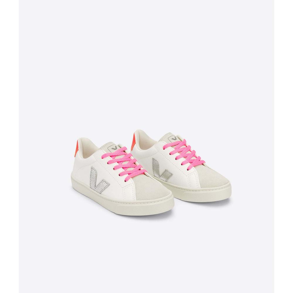 Veja ESPLAR LACES CHROMEFREE Dječje Cipele White/Silver | VEJA662-HR