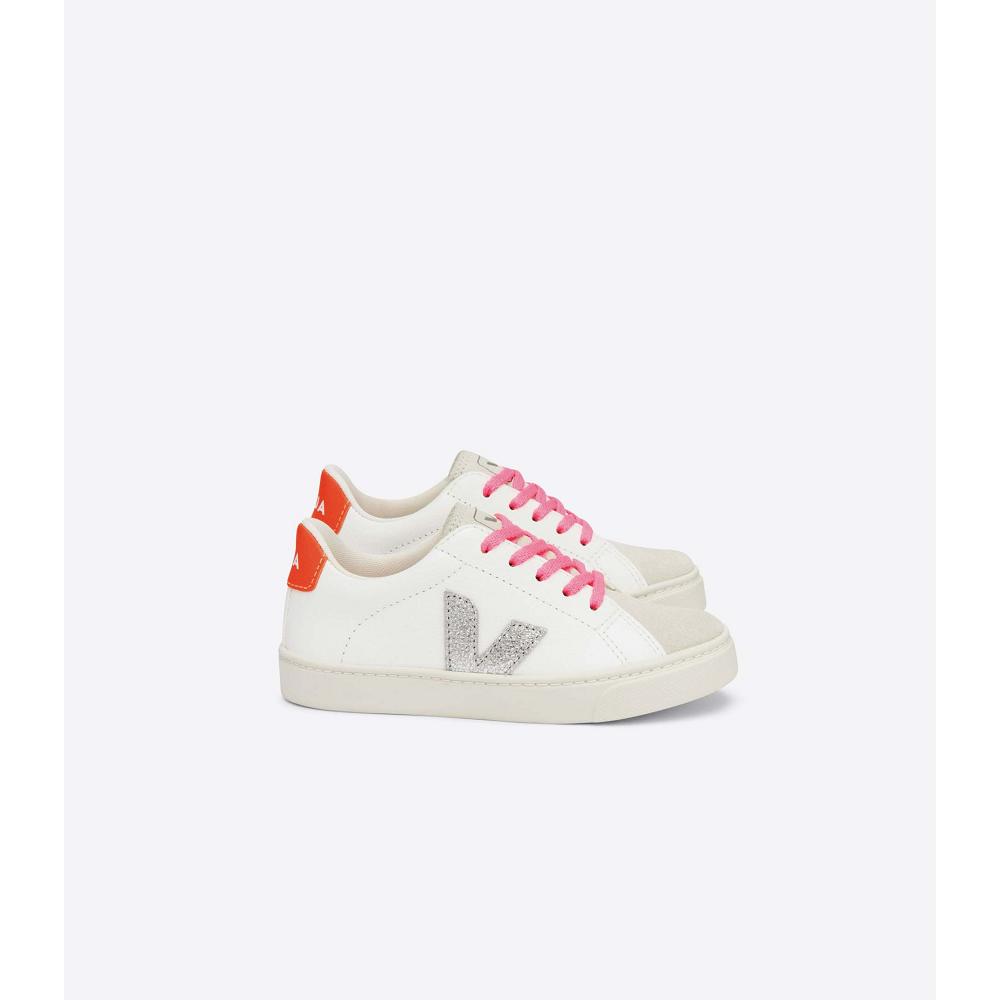 Veja ESPLAR LACES CHROMEFREE Dječje Cipele White/Silver | VEJA662-HR