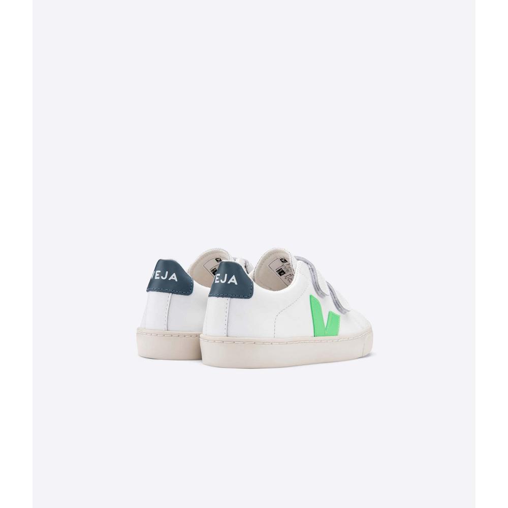 Veja ESPLAR LEATHER Dječje Tenisiće White/Green | VEJA743-HR