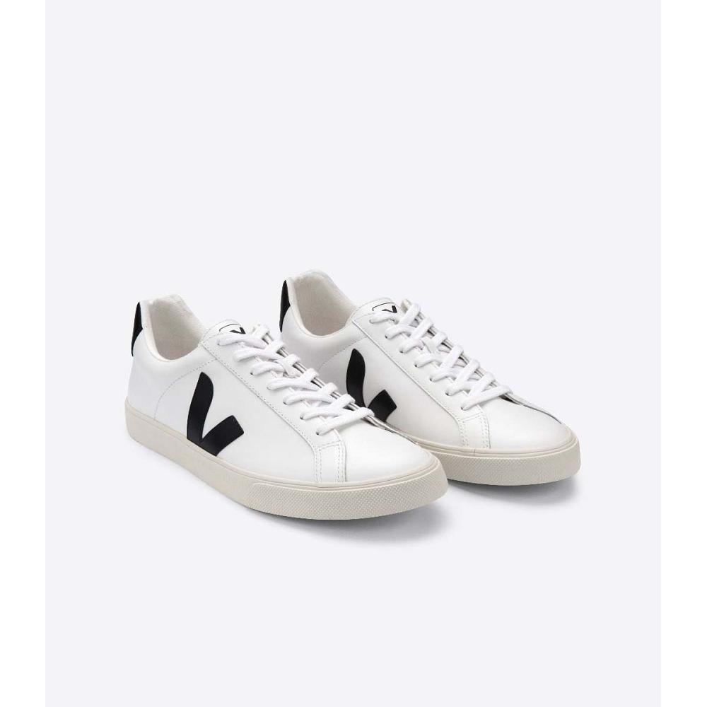 Veja ESPLAR LEATHER Muške Tenisiće White/Black | VEJA207-HR