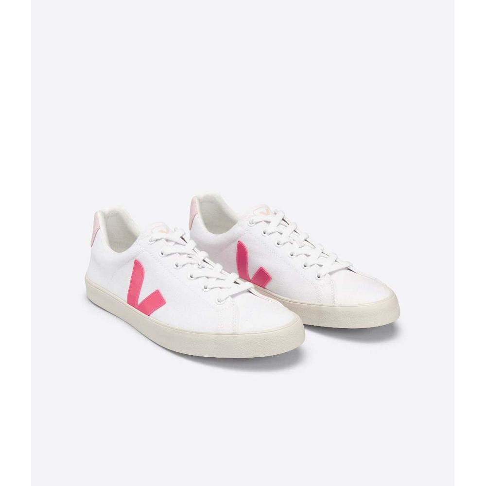 Veja ESPLAR SE CANVAS Ženske Cipele White/Orange/Pink | VEJA440-HR