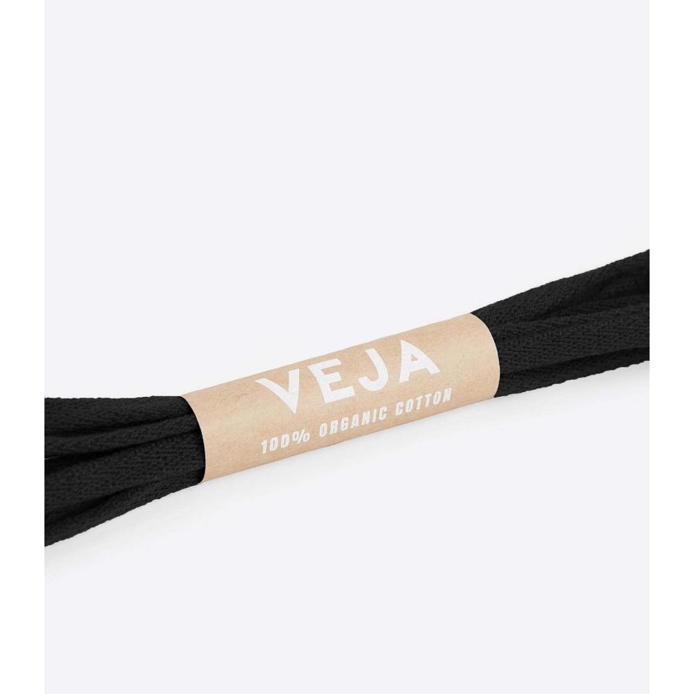 Veja LACES ORGANIC COTTON BLACK Ženske Cipele Crne | VEJA399-HR