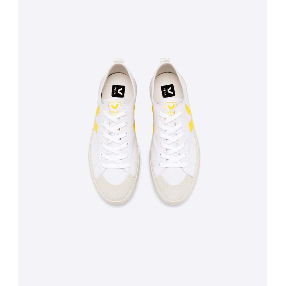 Veja NOVA CANVAS Ženske Cipele White/Yellow | VEJA404-HR