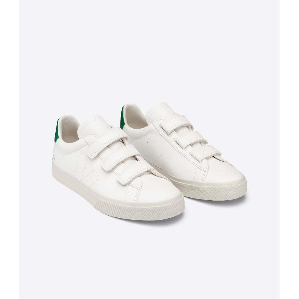 Veja RECIFE CHROMEFREE Muške Cipele White/Green | VEJA100-HR