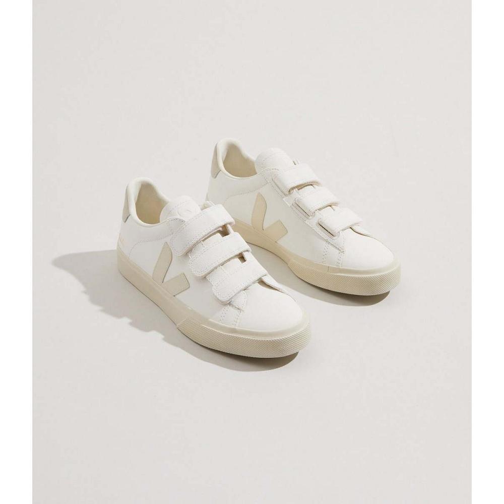 Veja RECIFE CHROMEFREE Muške Tenisiće White/Beige | VEJA210-HR