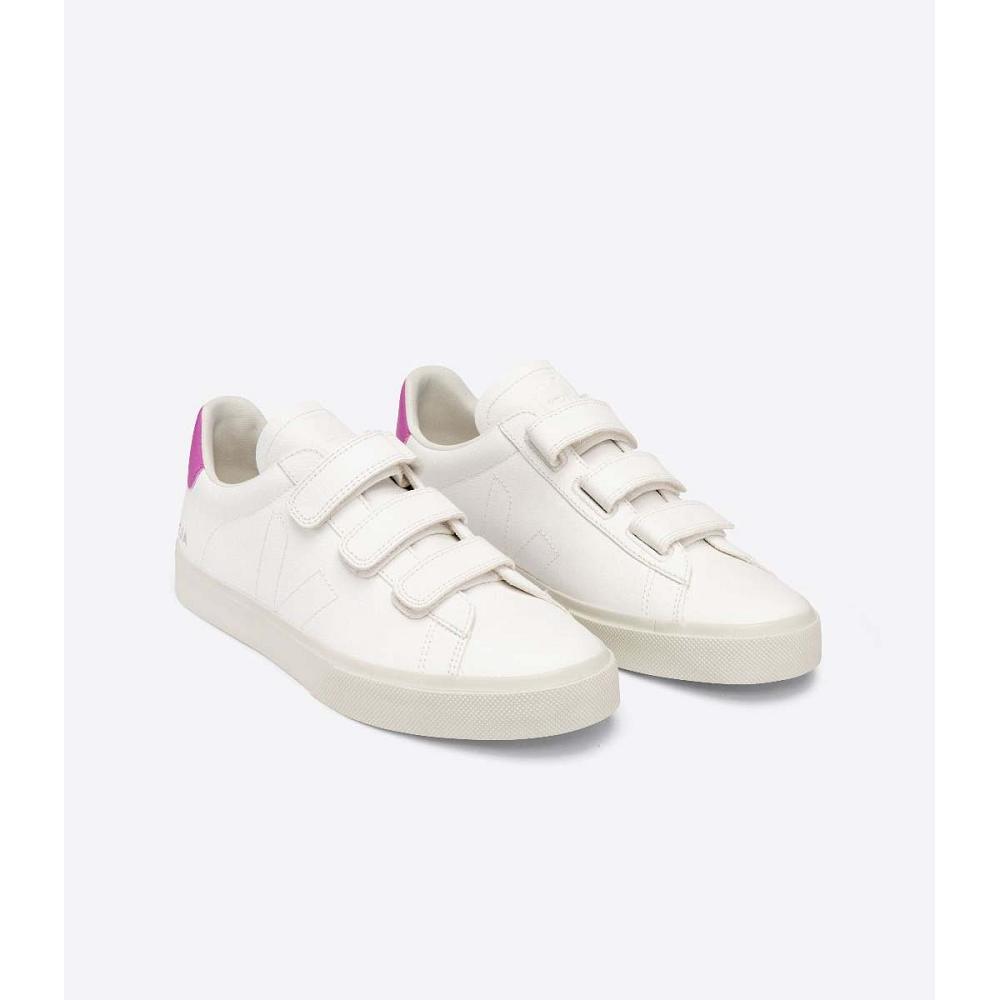 Veja RECIFE CHROMEFREE Ženske Tenisiće White/Purple | VEJA551-HR