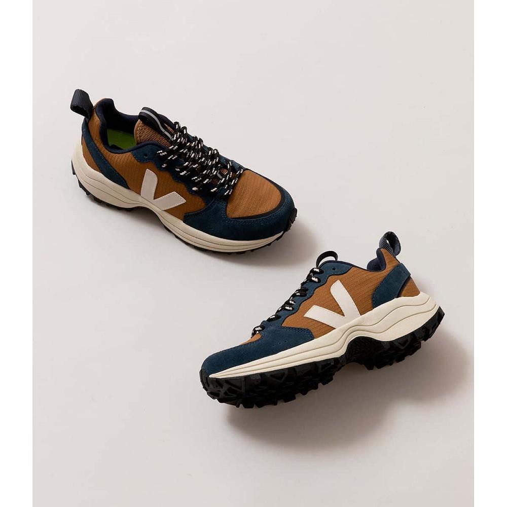 Veja VENTURI RIPSTOP Ženske Tenisiće Brown/Blue | VEJA363-HR