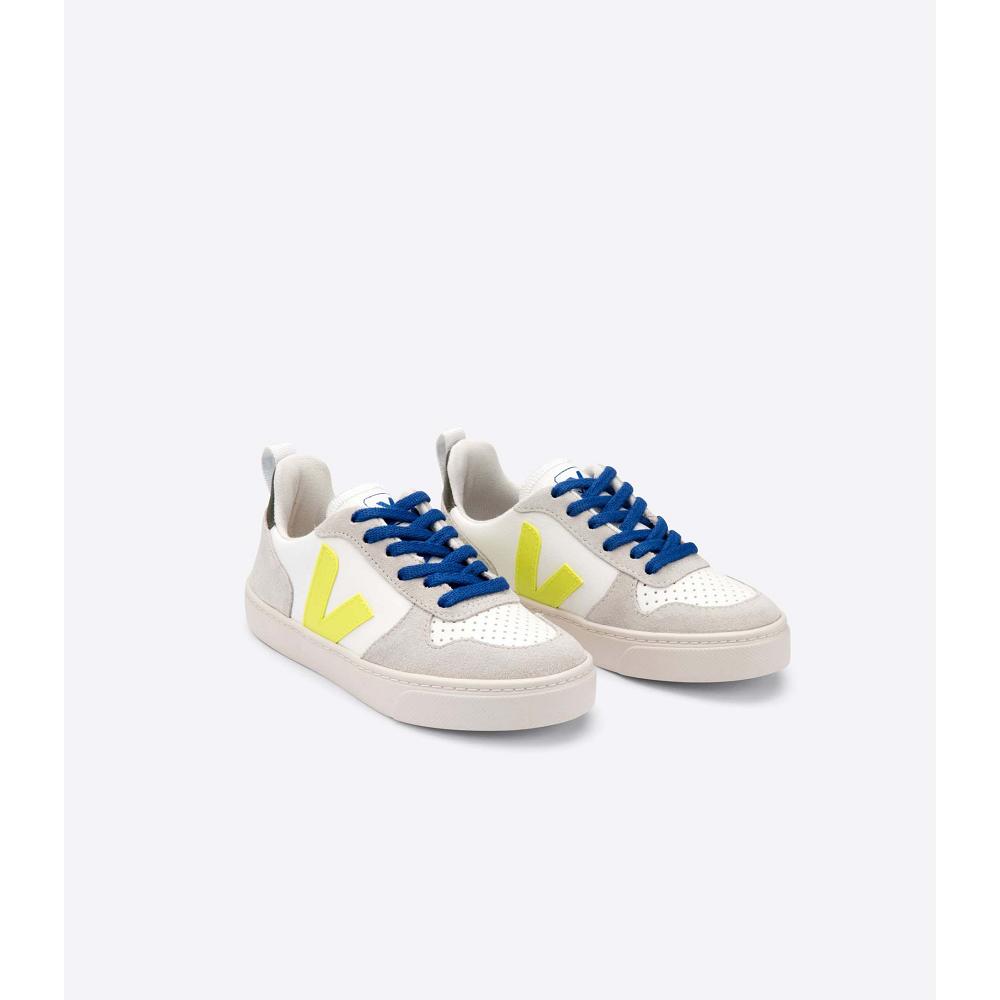 Veja V-10 BONTON Dječje Tenisiće White/Blue | VEJA766-HR