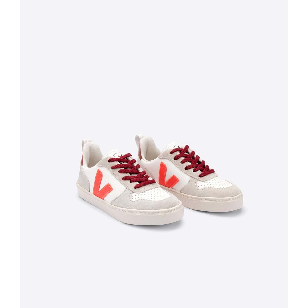 Veja V-10 BONTON Dječje Tenisiće White/Orange | VEJA765-HR