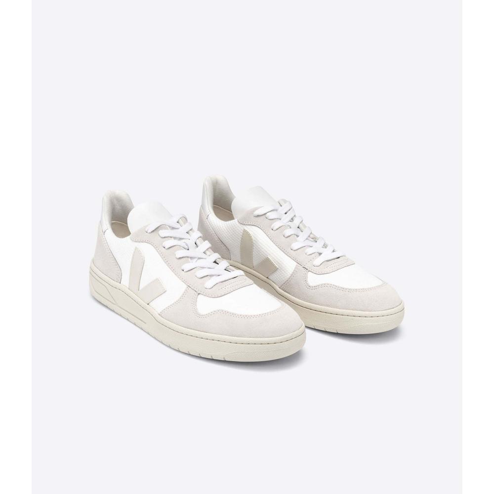 Veja V-10 B-MESH Muške Tenisiće White/Beige | VEJA237-HR