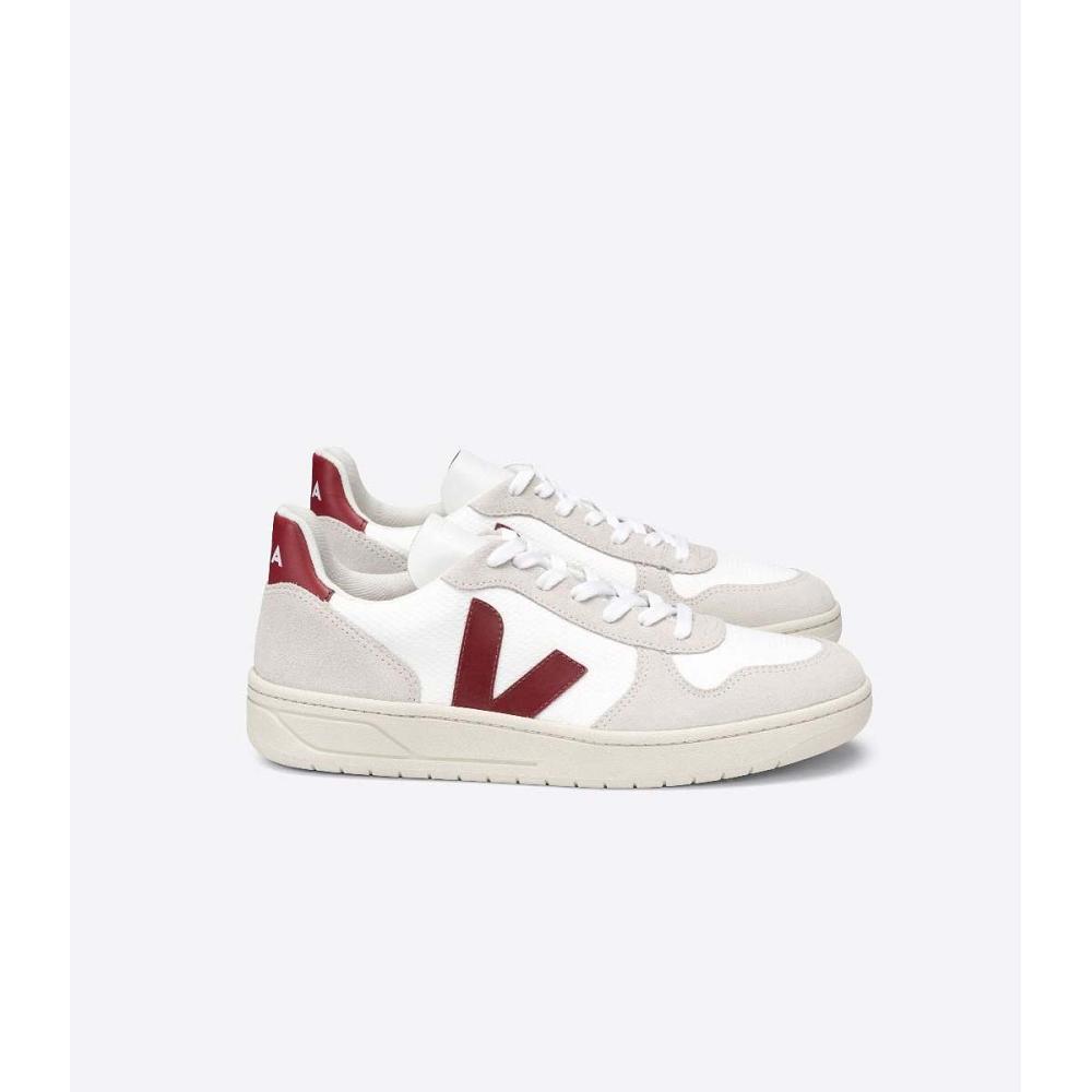 Veja V-10 B-MESH Muške Tenisiće White/Red | VEJA231-HR