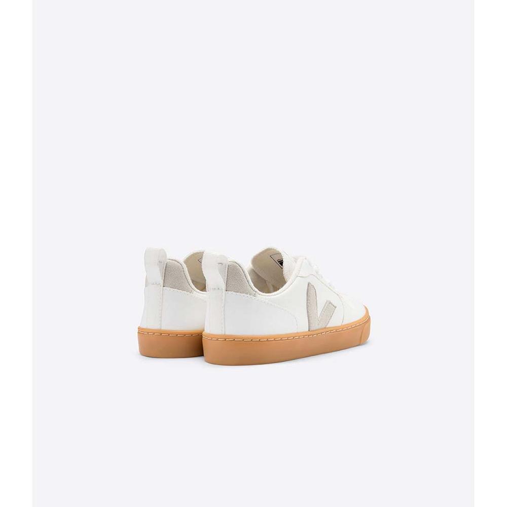 Veja V-10 CWL Dječje Cipele White/Beige | VEJA709-HR