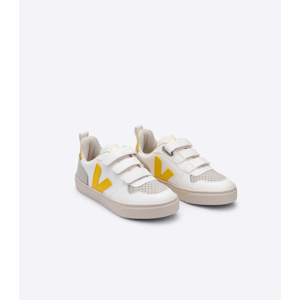 Veja V-10 CWL Dječje Cipele White/Gold | VEJA714-HR