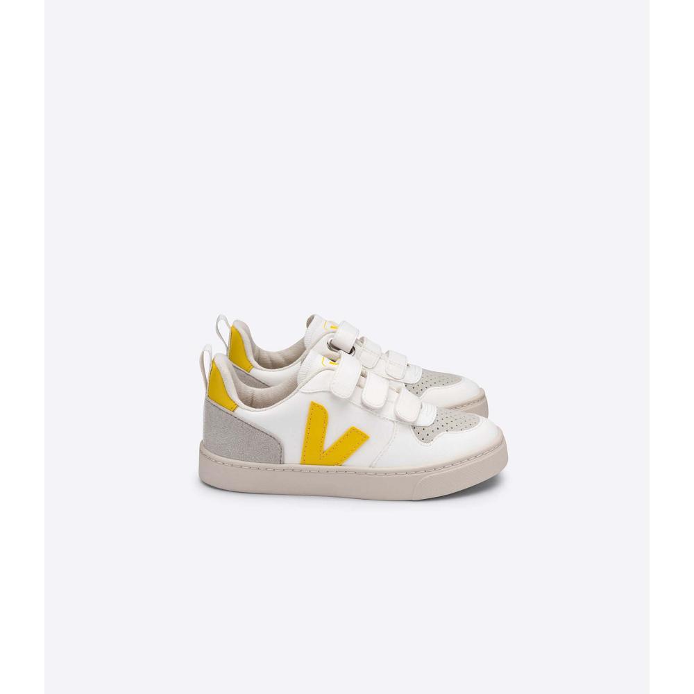 Veja V-10 CWL Dječje Cipele White/Gold | VEJA714-HR