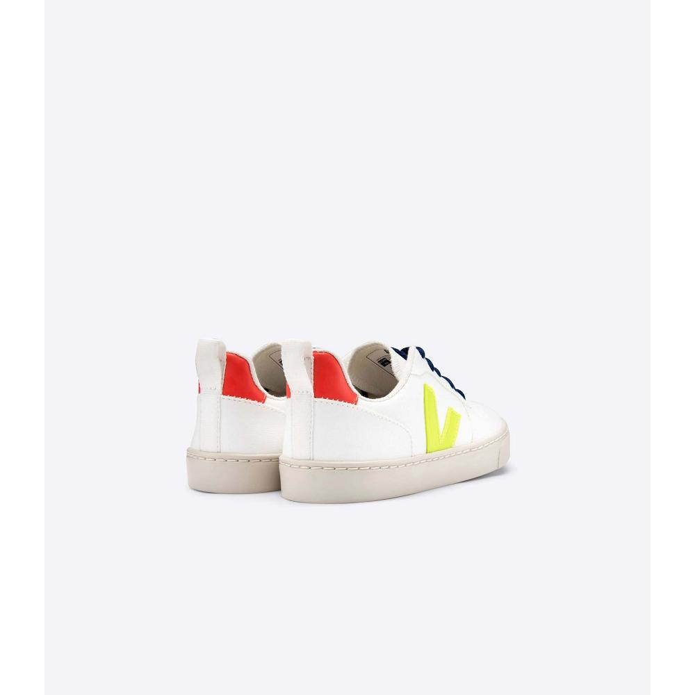 Veja V-10 CWL Dječje Cipele White/Orange | VEJA705-HR