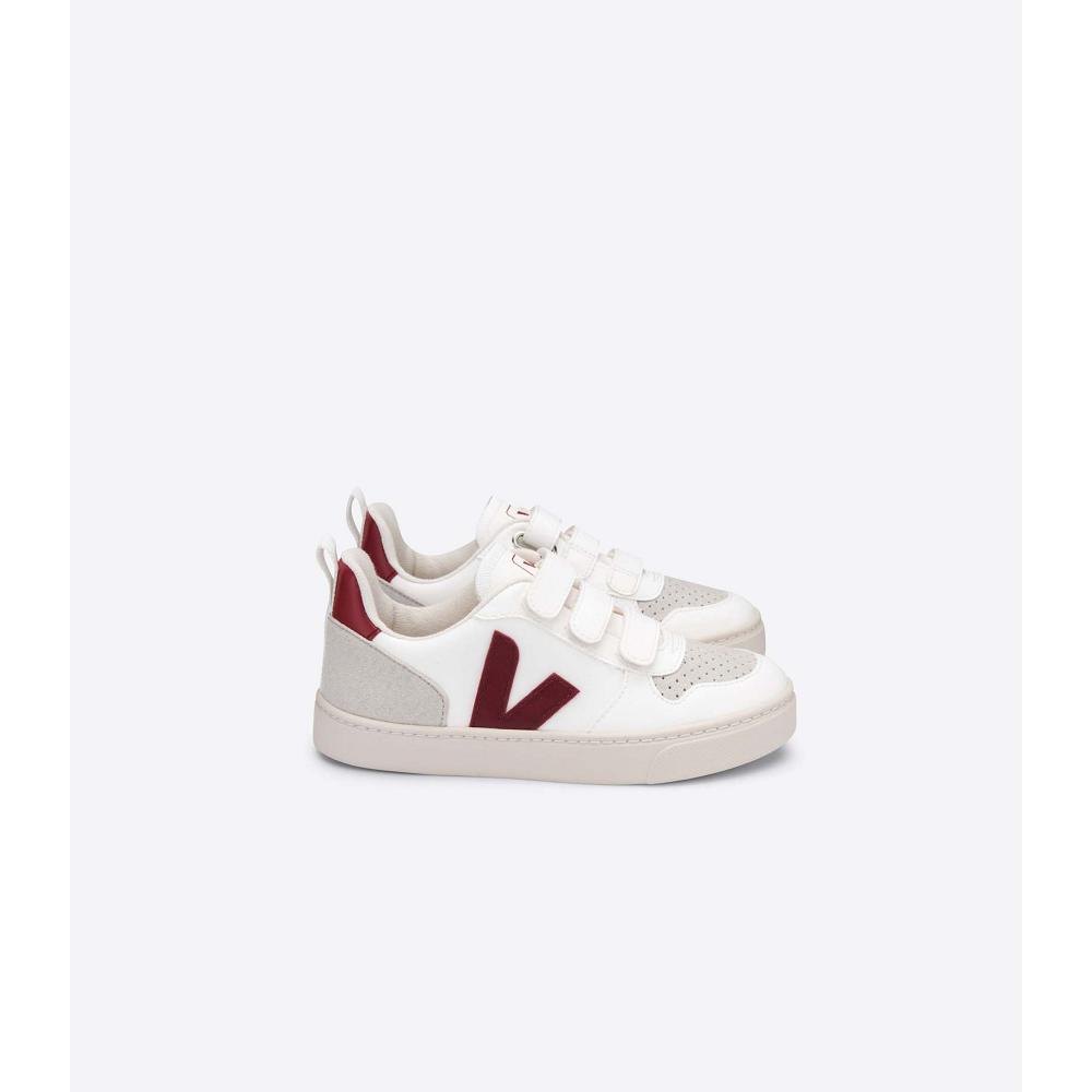 Veja V-10 CWL Dječje Cipele White/Red | VEJA707-HR