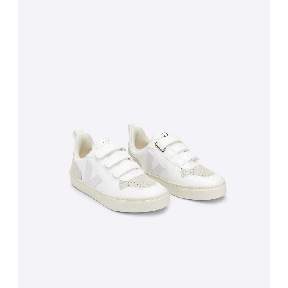 Veja V-10 CWL Dječje Tenisiće White/Beige | VEJA795-HR