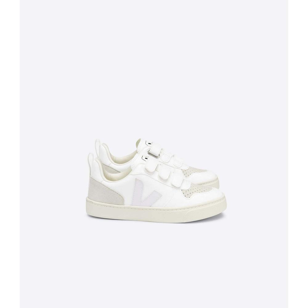 Veja V-10 CWL Dječje Tenisiće White/Beige | VEJA795-HR