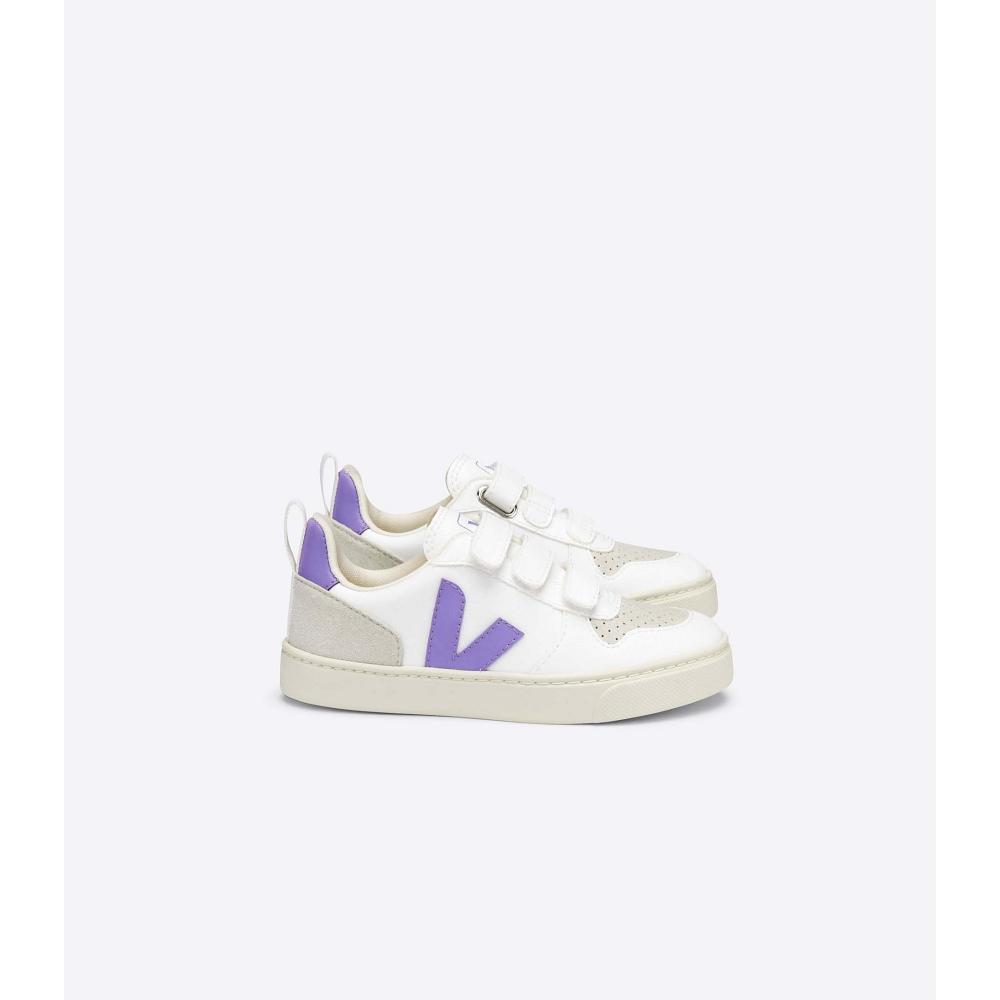 Veja V-10 CWL Dječje Tenisiće White/Purple | VEJA794-HR