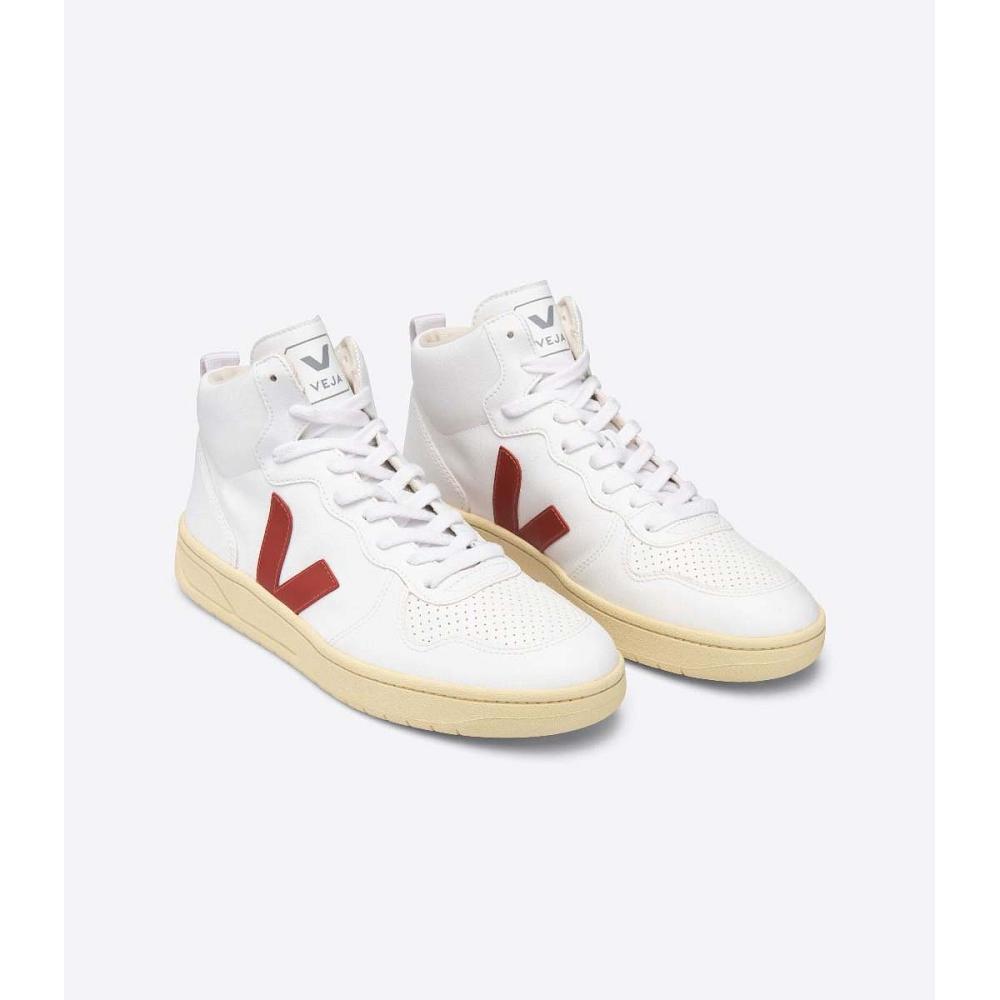 Veja V-10 CWL High Top Muške Cipele Bijele | VEJA186-HR