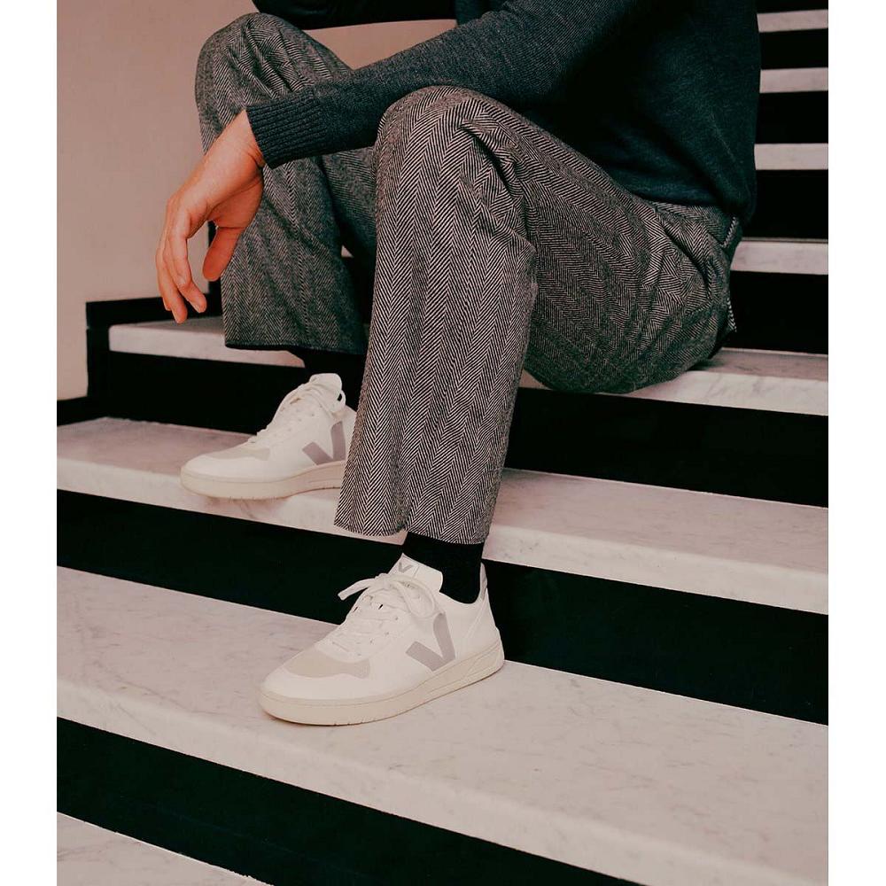 Veja V-10 CWL Muške Cipele White/Beige | VEJA179-HR