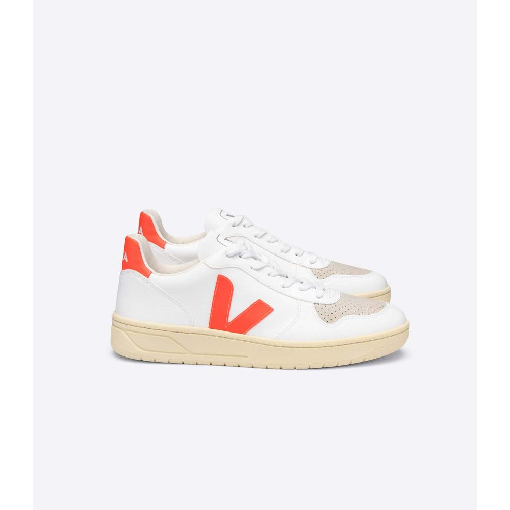 Veja V-10 CWL Muške Cipele White/Orange | VEJA181-HR