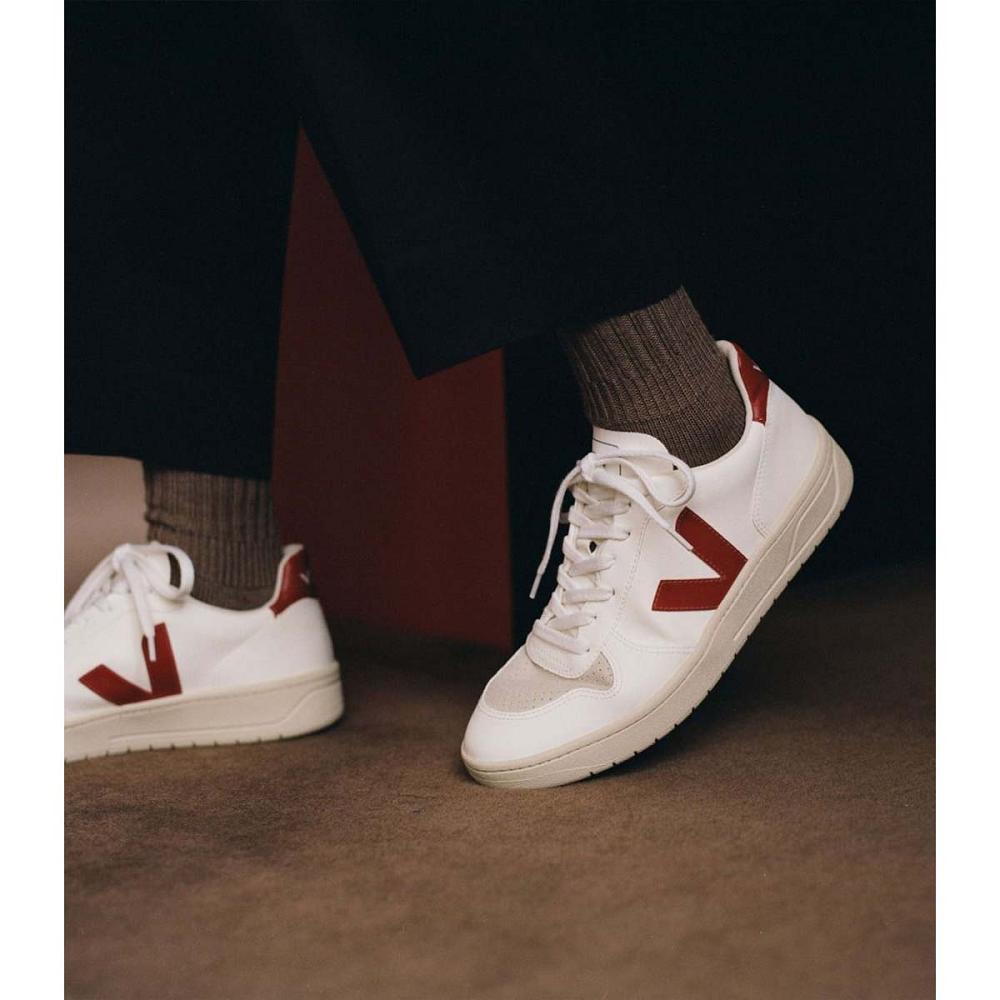 Veja V-10 CWL Muške Cipele White/Red | VEJA183-HR