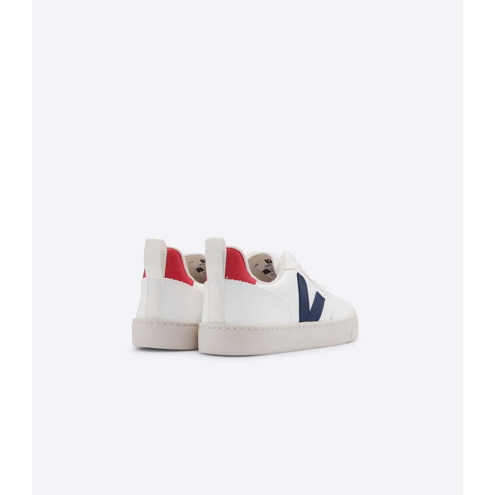 Veja V-10 LACES CWL Dječje Cipele White/Navy | VEJA718-HR