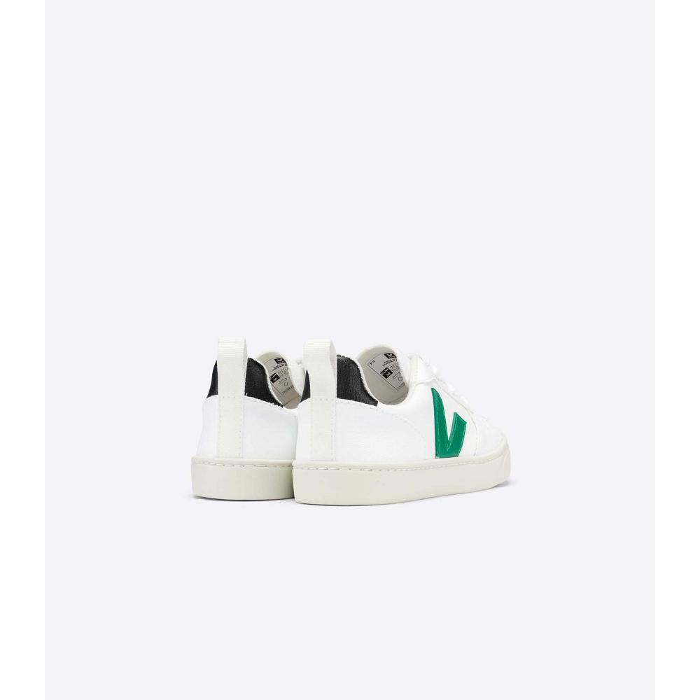 Veja V-10 LACE CWL Dječje Cipele White/Green | VEJA715-HR