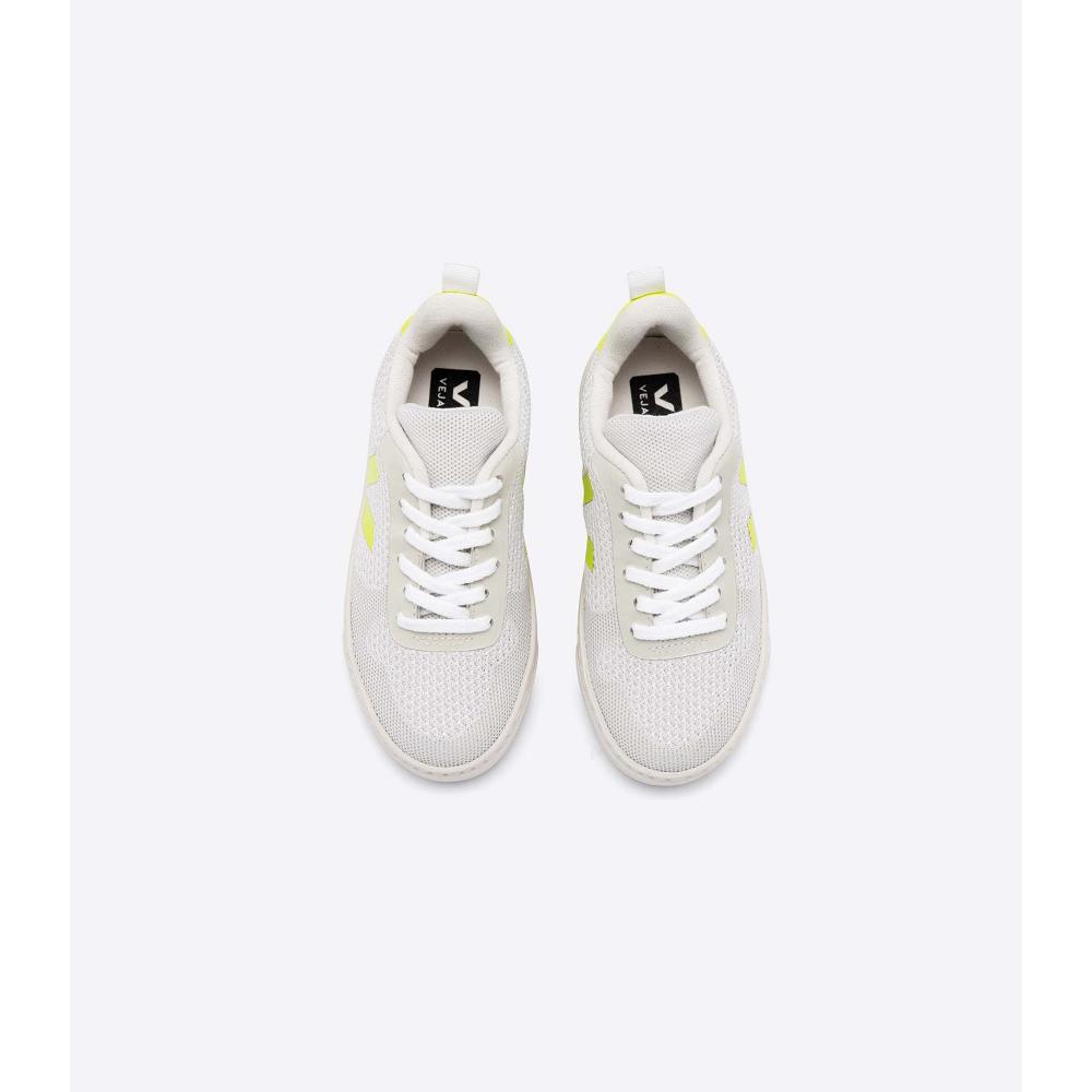 Veja V-10 MALHA BRANCO ALUMINIO Dječje Cipele White/Green | VEJA721-HR