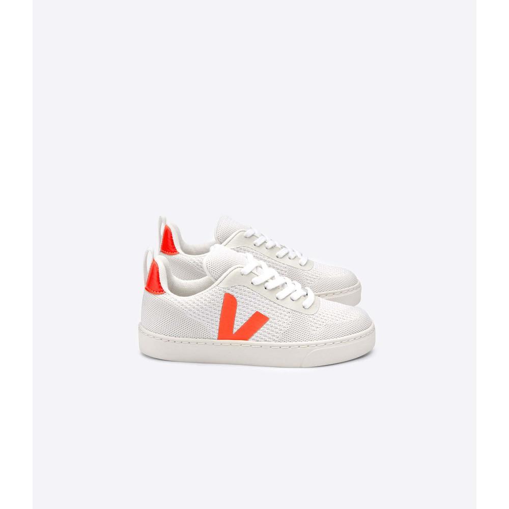 Veja V-10 MALHA BRANCO Dječje Tenisiće White/Orange | VEJA768-HR