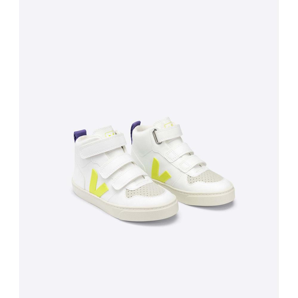 Veja V-10 MID CWL Dječje Cipele White/Purple | VEJA724-HR