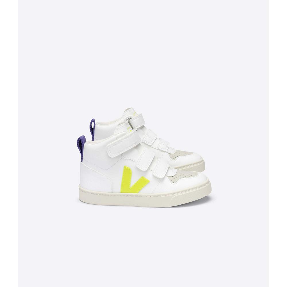 Veja V-10 MID CWL Dječje Cipele White/Purple | VEJA724-HR