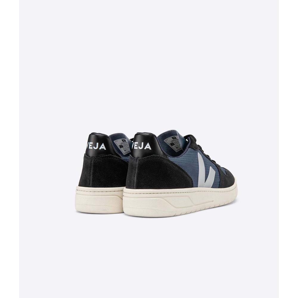 Veja V-10 RIPSTOP Muške Tenisiće Black/Blue | VEJA227-HR