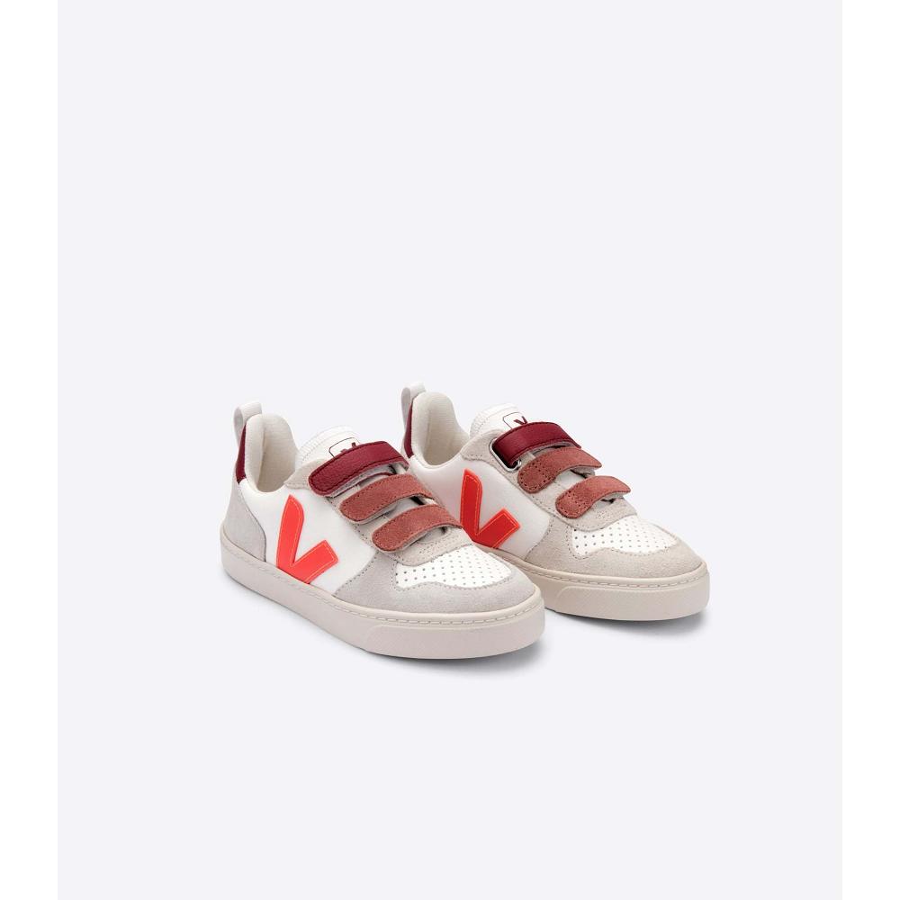 Veja V-10 X BONTON Dječje Tenisiće White/Orange | VEJA769-HR