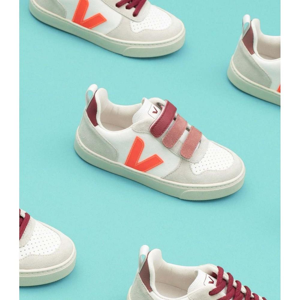 Veja V-10 X BONTON Dječje Tenisiće White/Orange | VEJA769-HR