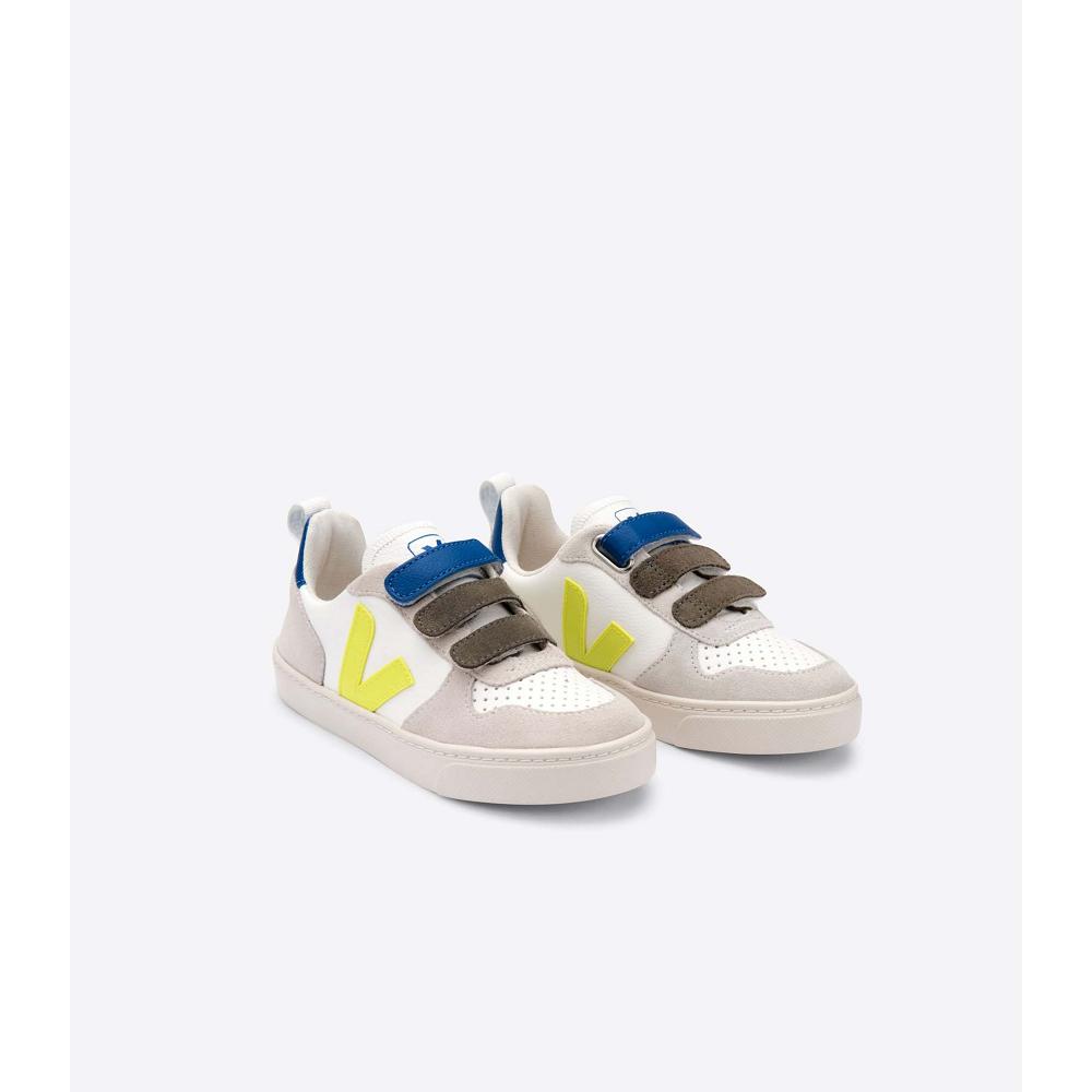 Veja V-12 BONTON Dječje Cipele White/Blue | VEJA680-HR