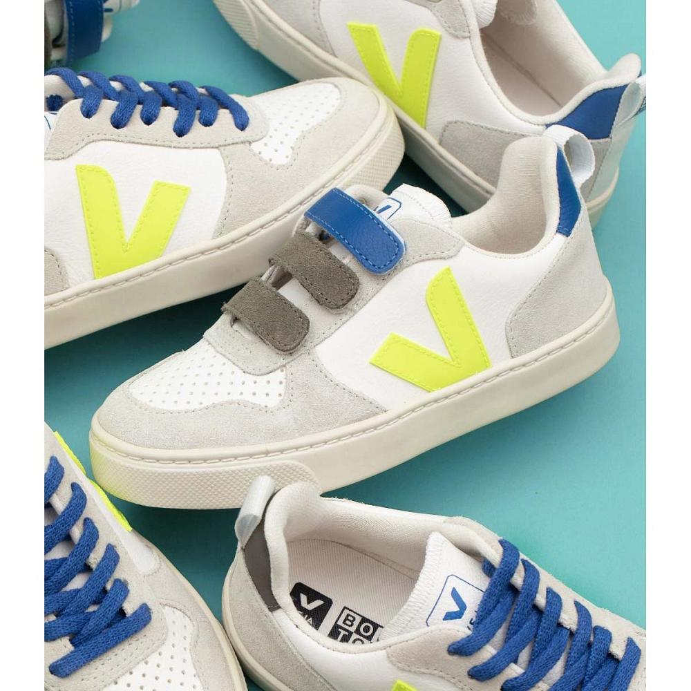 Veja V-12 BONTON Dječje Cipele White/Blue | VEJA680-HR