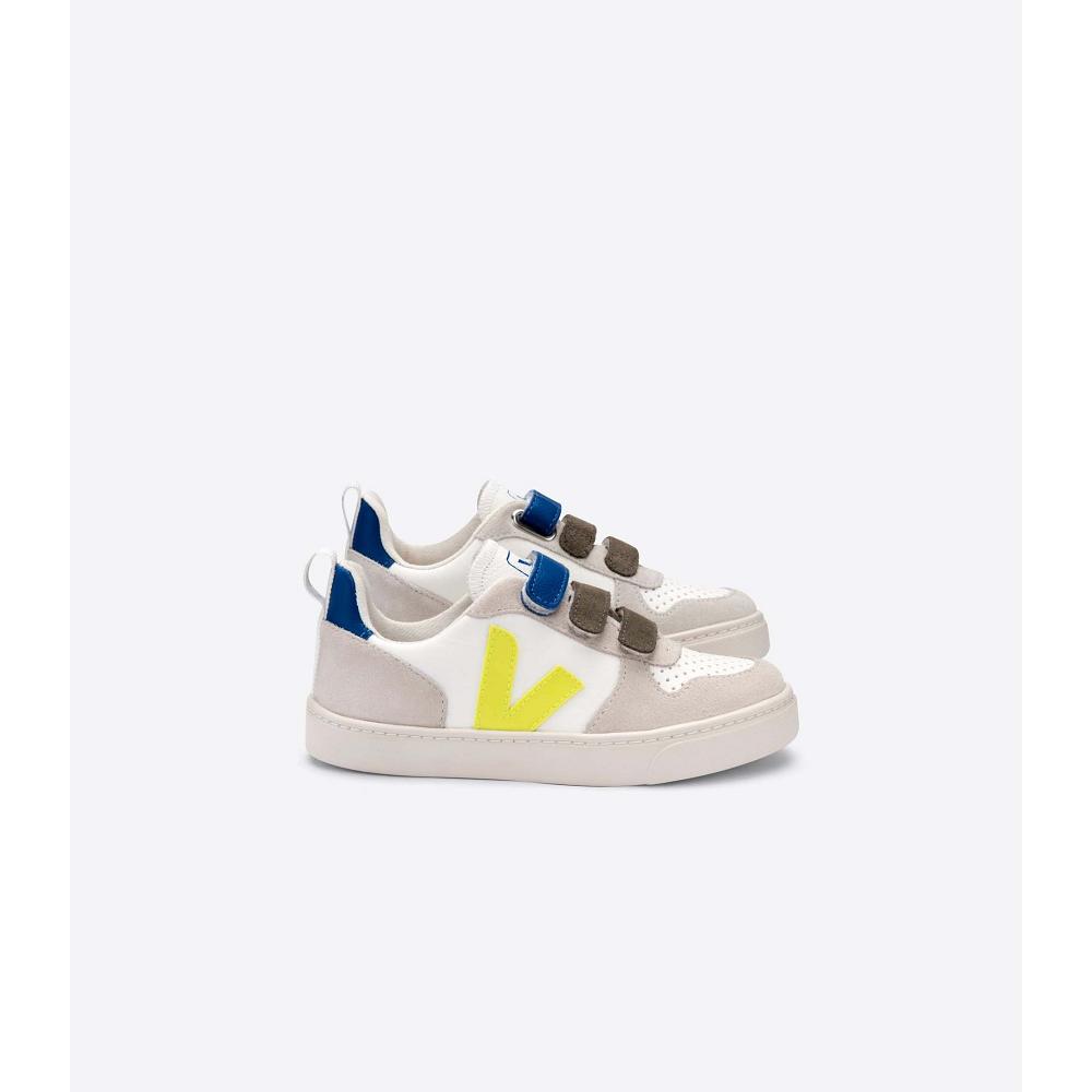 Veja V-12 BONTON Dječje Cipele White/Blue | VEJA680-HR