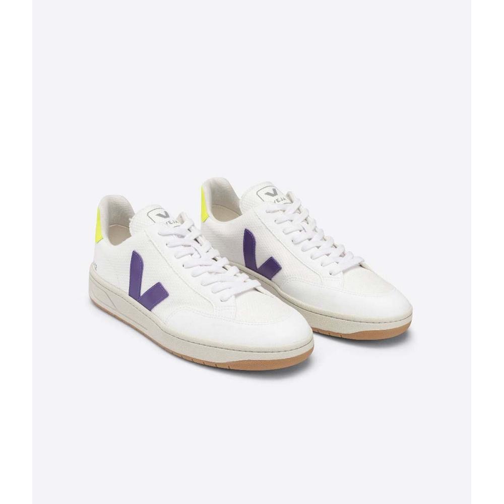 Veja V-12 B-MESH Ženske Tenisiće White/Purple | VEJA595-HR